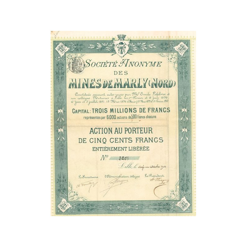 S.A. des Mines de Marly (Nord) (Act 500 F)