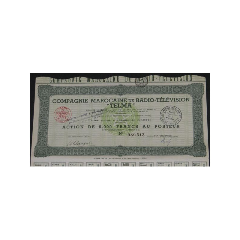 Cie Marocaine de Radio-Télévision "Telma"