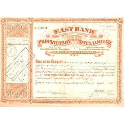 East Rand Proprietary Mines Ltd (Titre 04 Act 1 Pnd)