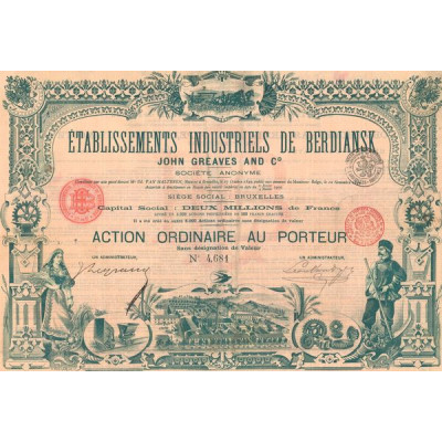 Ets Industriels de Berdiansk John Graves anc Cie (Act Ordin 500 F)