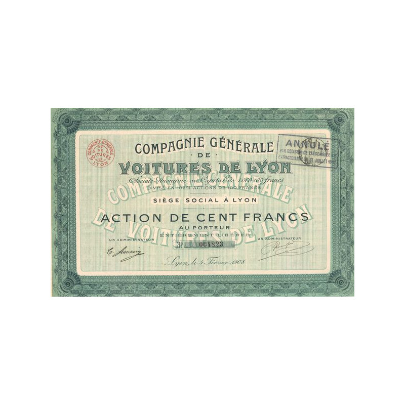 Cie Gale de Voitures de Lyon (Act 100F)