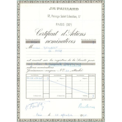 JM Paillard (Certif Nomin)