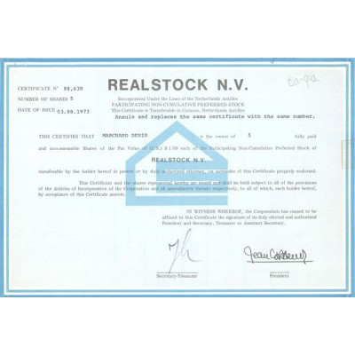 Realstock N.V (CN Act 1$)