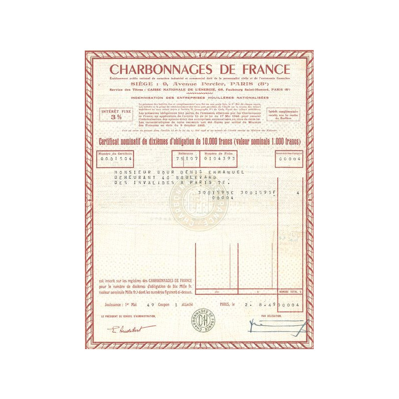Charbonnages de France (CN Act 1000 F)