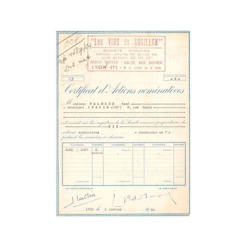 "Les Vins du Carillon" (CN 6 Act)