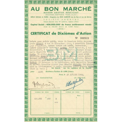 Au Bon Marché - Maison Aristide Boucicaut (nomin)(modèle 3)