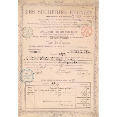 Les Sucreries Réunies (Part de Réserve)