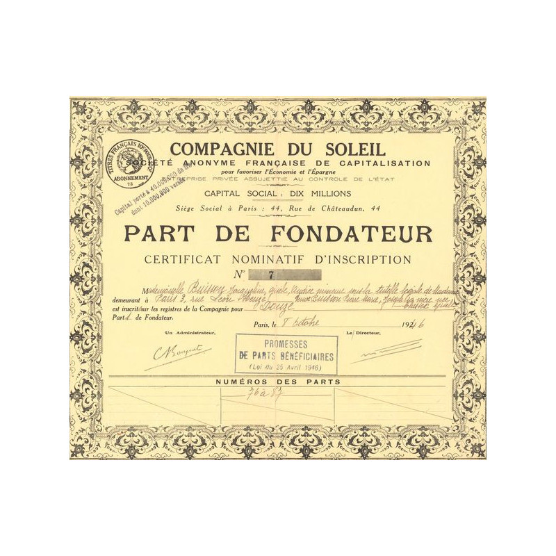 Cie du Soleil (PF CN)