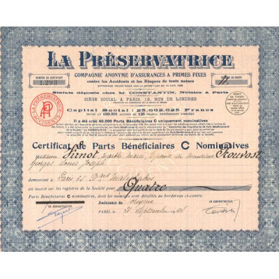 La Préservatrice (CN PB "C") Rouge