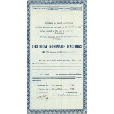 Fabrique de Glace du Morbihan (CN Act 500F)