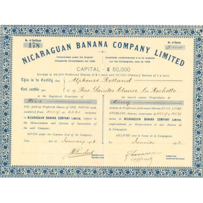 Nicaraguan Banana Cy Ltd (CN Act 1£)