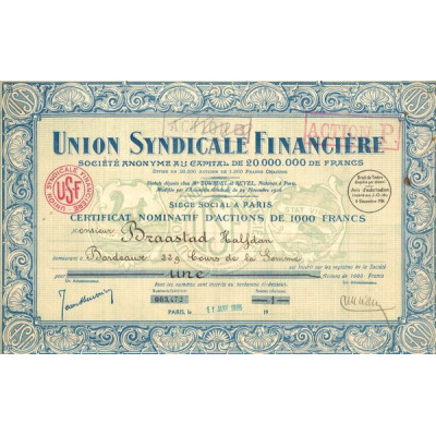 Union Syndicale Financière (CN Act 1000F)