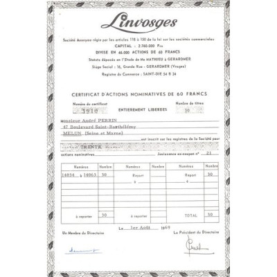 Linvosges (CN Act 60F)