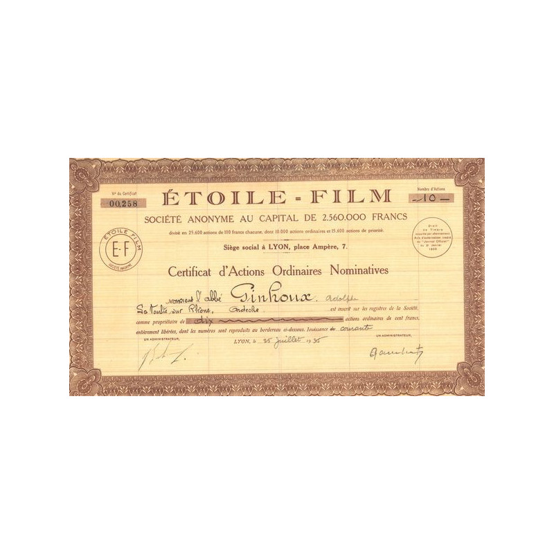 Etoile-Film (CN Act 100F) Marron