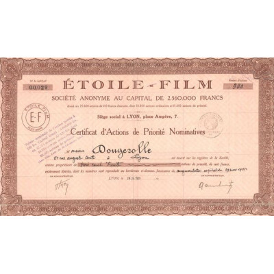 Etoile-Film (CN Act 100F) Rose