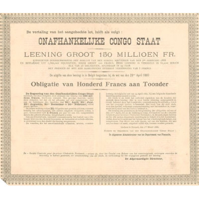 Onafhankelijke Congo Staat (Obl 100F)