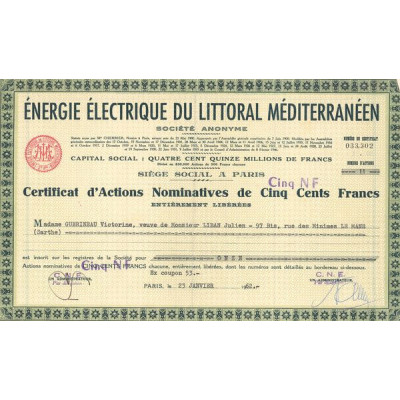 Energie Electrique du Littoral Méditerranéen (CN Act 500F)