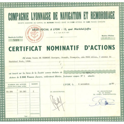 Cie Lyonnaise de Navigation et Remorquage (CN Act 2500F)