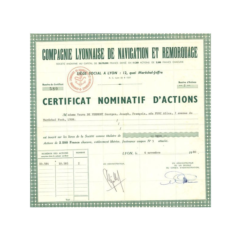 Cie Lyonnaise de Navigation et Remorquage (CN Act 2500F)