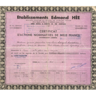 Ets Edmond Hée (CN Act 1000F)