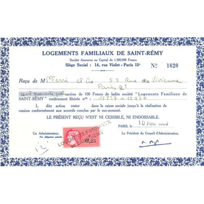 Logements Familiaux de Saint-Rémy (CN Act 100F)