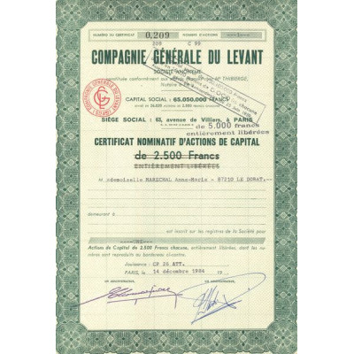 Cie Gale du Levant (CN Act 2500F)