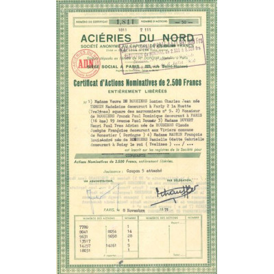 Aciéries du Nord (CN Act 2500F)