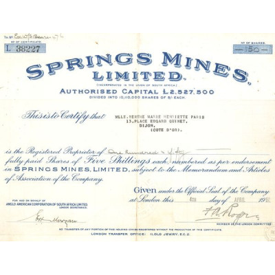 Spring Mines Ltd (CN Act 5£)