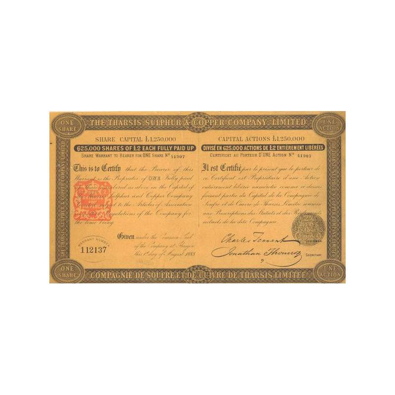 The Tharsis Sulphur & Copper Cy Ltd (CN Act 2£)