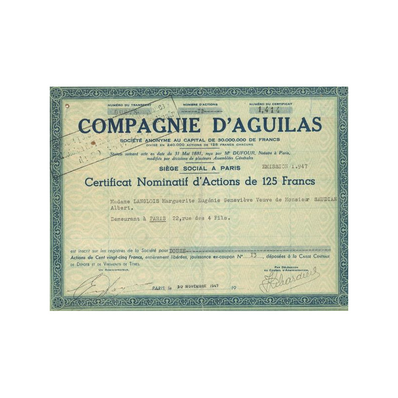 Cie d'Aguilas (CN Act 125F)