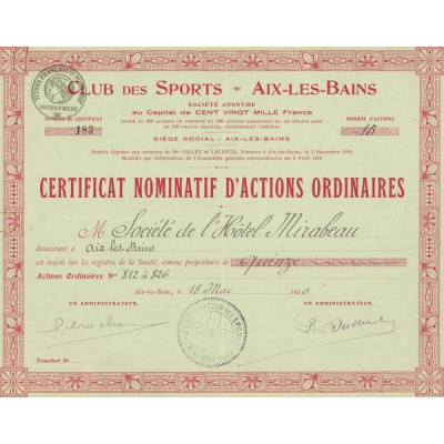 Club des Sports Aix-Les-Bains (CN Act O)