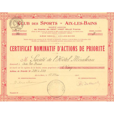 Club des Sports Aix-Les-Bains (CN Act P)