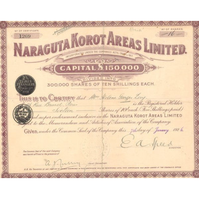 Naraguta Korot Areas Ltd (CN Act 10£)