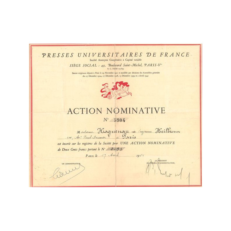 Presses Universitaires de France (Act Nomin)(blanche)