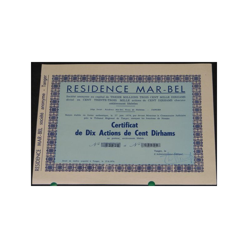 Résidence Mar-Bel (10 Ac)