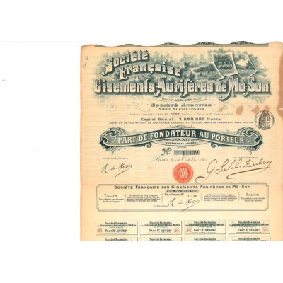 Cie Française des Gisements Aurifères de Mô-Son (PF)