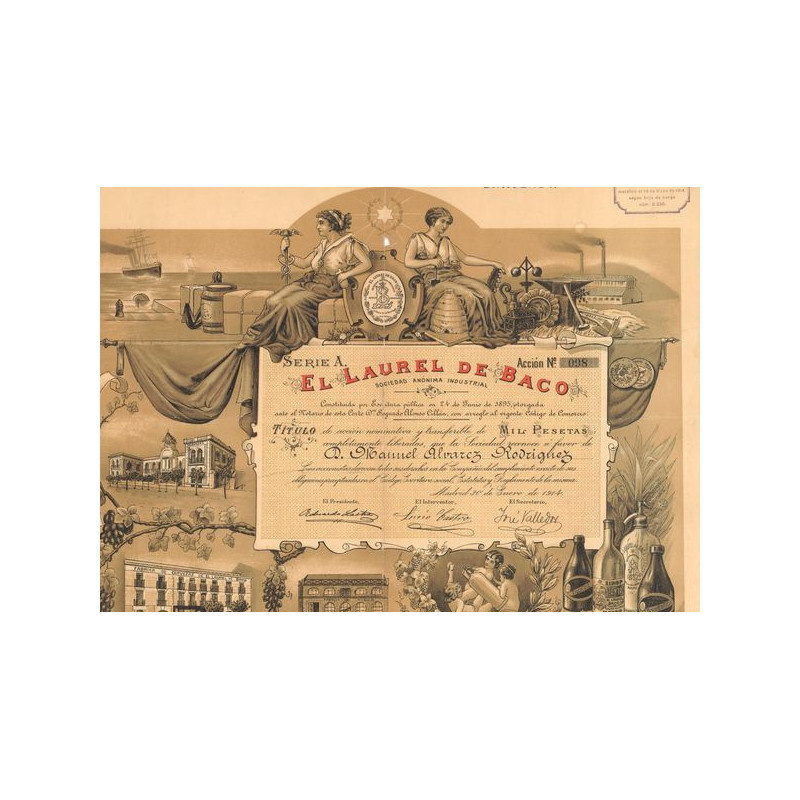 El Laurel de Baco - Serie A (Act 1000 Pesetas)