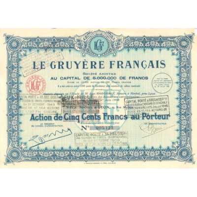 Le Gruyère Français (Act 1750 F)