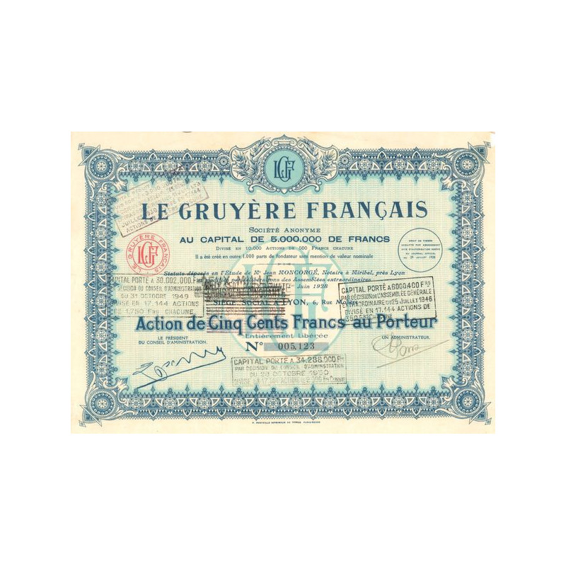 Le Gruyère Français (Act 1750 F)