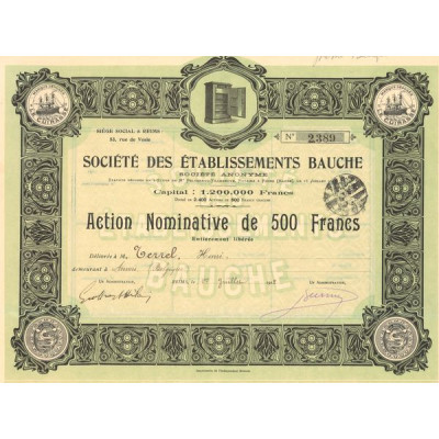 Sté des Ets Bauche (Act 500 F)