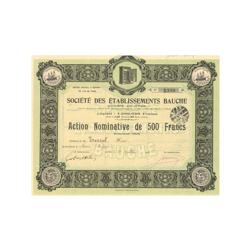 Sté des Ets Bauche (Act 500 F)
