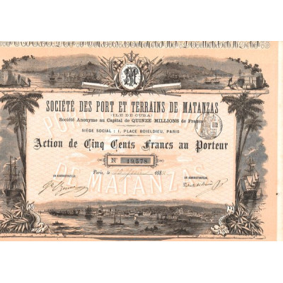 Sté des Port et Terrains de Matanzas (Act 500 F)