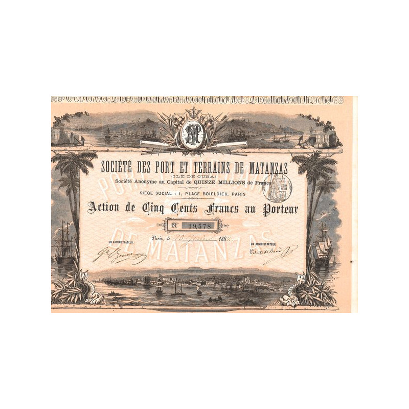 Sté des Port et Terrains de Matanzas (Act 500 F)
