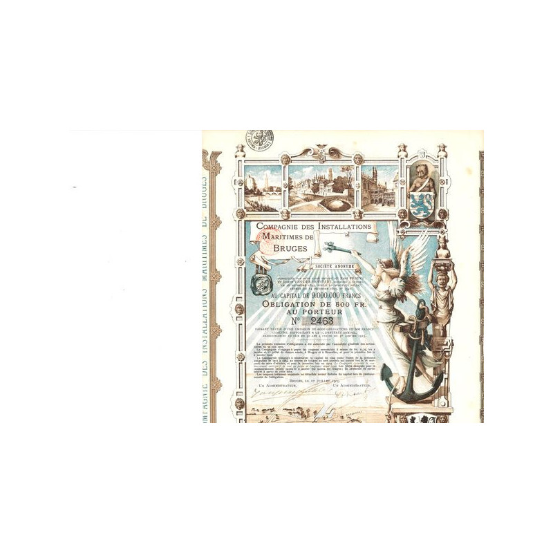 Cie des Installations Maritimes de Bruges S.A. (Obl 500 F)