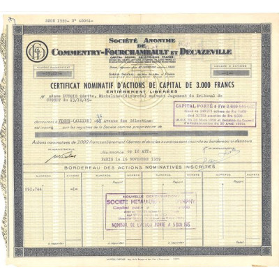 S.A. Commentry-Fourchambault et Decazeville (Noir)(CN Act 3000 F)