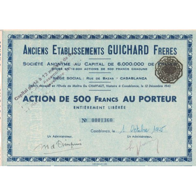 Anciens Ets Guichard Frères S.A. (Act 500 F)