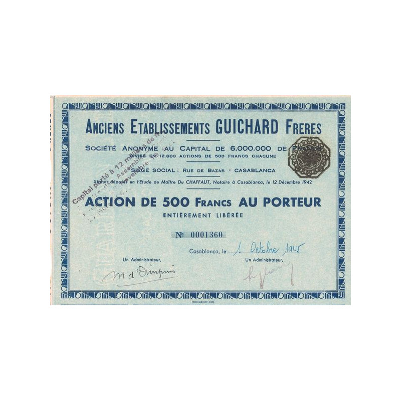 Anciens Ets Guichard Frères S.A. (Act 500 F)
