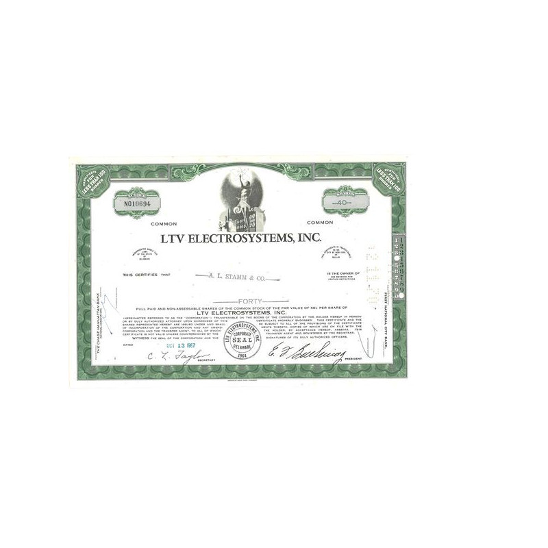 Ltv Electrosystems Inc (Titre 40 Act)