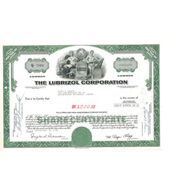 The Lubrizol Corp (Titre 1000 Act)
