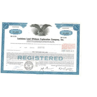 Louisiana Land Offshore Exploration Inc (Act 1000 $)